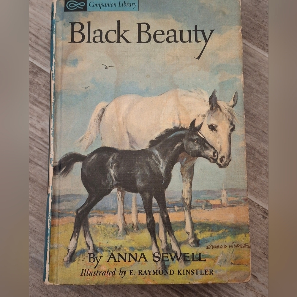 companion Library Black Beauty/Call of the Wild illustrated hardcover book 1963.
